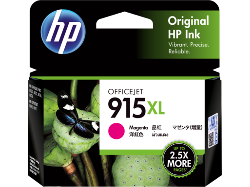 Mực in HP 915XL High Yield Magenta Original Ink Cartridge (3YM20AA)