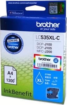 Mực in Brother LC-535XL Cyan Ink Cartridge (LC-535C)