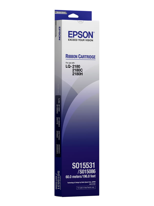 Ruy băng Epson S015531 (LQ2170/LQ2180/LQ2190) Black Ribbon Cartridge - Chính hãng