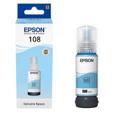 Mực in Epson 108 EcoTank Light Cyan Ink Bottle (C13T09C54A)