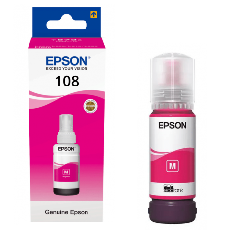 Mực in Epson 108 EcoTank Magenta Ink Bottle (C13T09C34A)