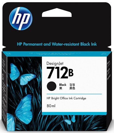 Mực in HP 712B Black Ink Cartridge 80ml (3ED29A)