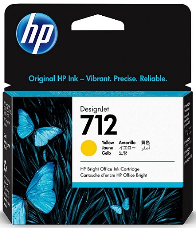 Mực in HP 712 29ml Yellow Ink Cartridge (3ED69A)