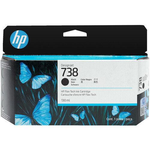 Mực HP 738 130ml Black DesignJet Ink Cartridge (498P2A)