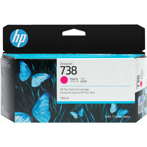 Mực HP 738 130ml Magenta DesignJet Ink Cartridge (498N6A)