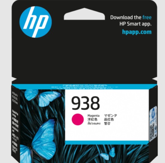 Mực in HP 938M Magenta Original Ink Cartridge (4S6X6PA)