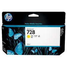 Mực in HP 728 130-ml Yellow DesignJet Ink Cartridge (F9J65A)