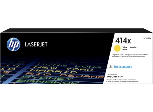 Mực in HP 414X High Yield Yellow Original LaserJet Toner Cartridge (W2022X)