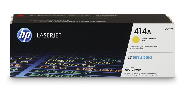 Mực in HP 414A Yellow Original LaserJet Toner Cartridge (W2022A)