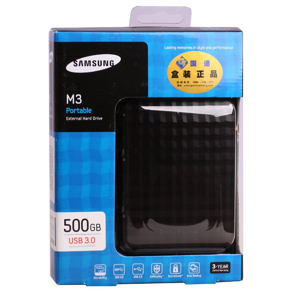 Ổ cứng ngoài Samsung M3 Portable 500GB 2.5-Inch (STSHX-M500TCB)