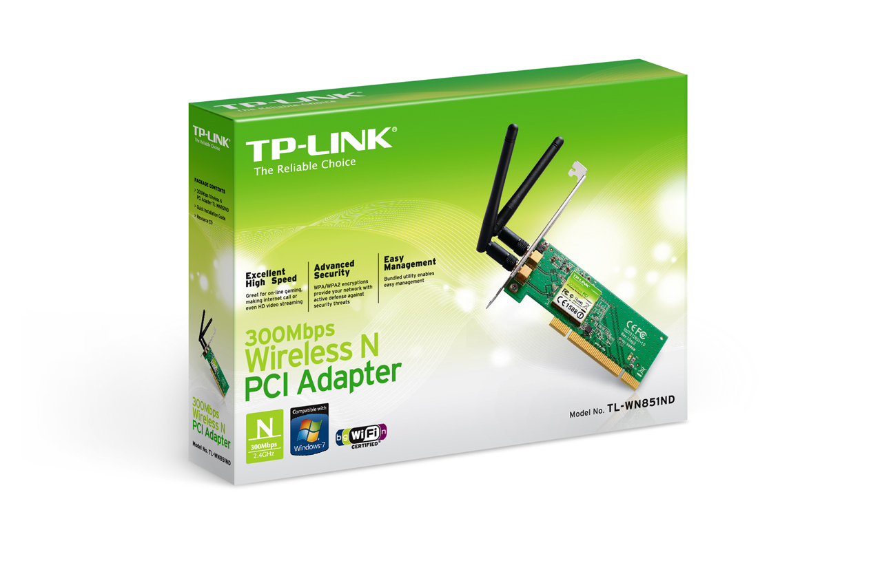 Wireless N PCI Adapter TP-Link TL-WN851ND