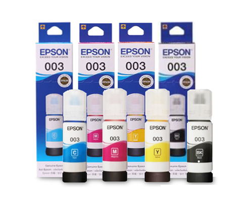 Giới thiệu mực in Epson 003 chính hãng sử dụng cho máy Epson L1110/ L3110/ L3150/ L5190/ L6500