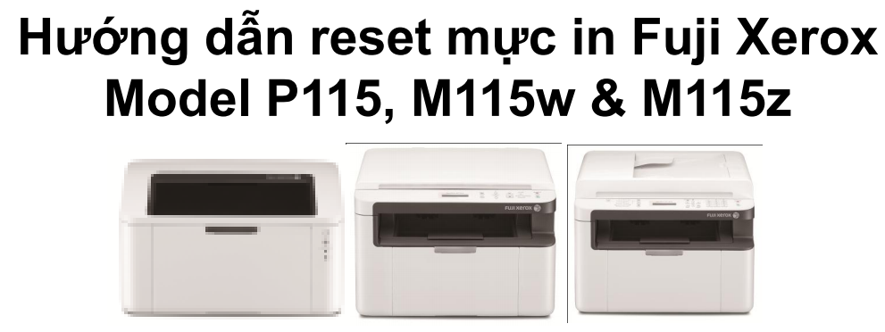 Hướng dẫn cách reset mực in Model P115, M115w, M115z