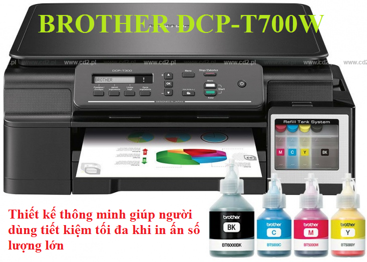 Mực in dùng cho máy Brother DCP-T700W