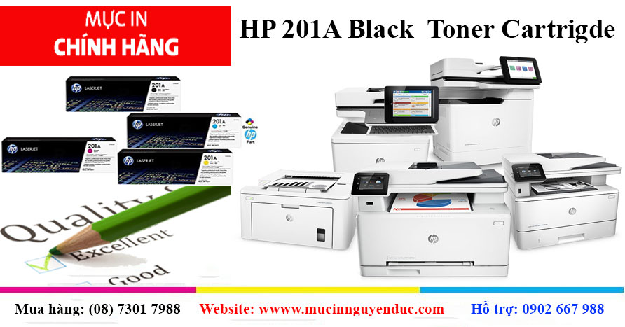 Mực in HP 201A chính hãng dùng cho máy in Laser màu HP Color LaserJet Pro M252dw giao hàng tận nơi tại Quận Gò Vấp (B4A22A)