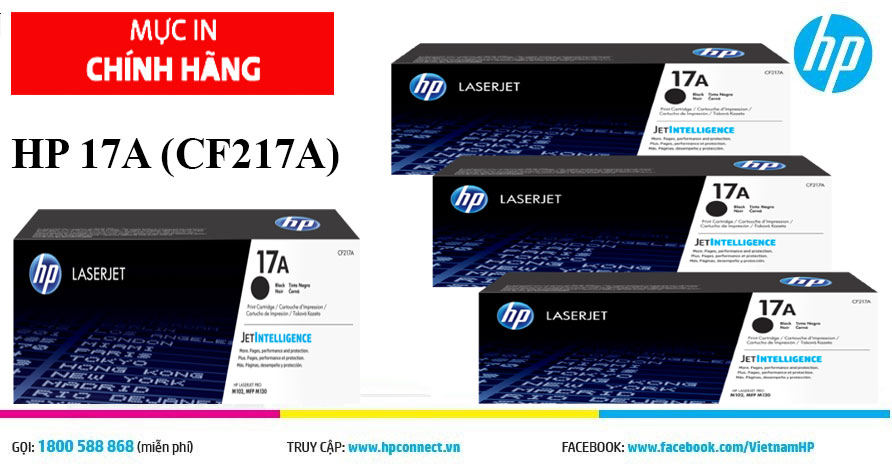 Mực máy in HP LaserJet Pro MFP M130nw (CF217A)