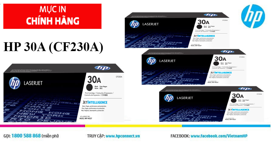 Mực in HP 30A dùng cho máy HP LaserJet Pro MFP M227fdw (G3Q75A)