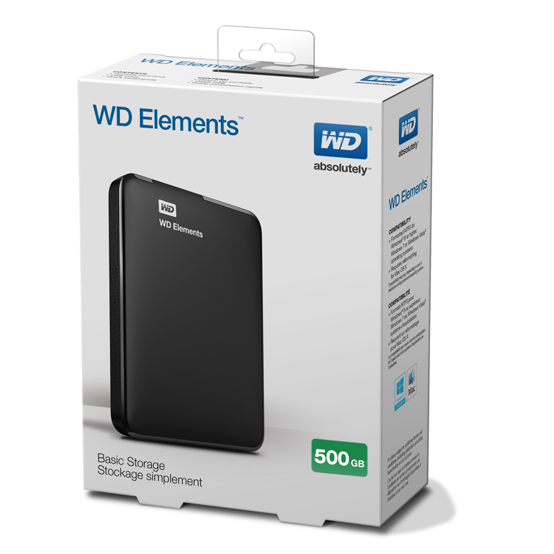 WD Elements 500GB (WDBUZG5000ABK)