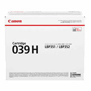 Mực in Canon 039H, Black toner Cartridge (EP-039H)